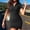 Black, variant on Valora Women’s Casual Tennis Dress Women Dresses Ribbed Short Sleeve Bodycon Dress Gray M