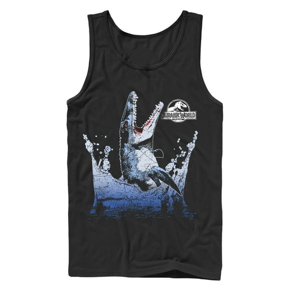 Men's Jurassic World Mosasaurus Show  Tank Top Black Medium
