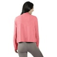 thumbnail image 3 of 90 Degree By Reflex Womens Long Sleeve Two Tone Heather Half Zip Pullover - Heather Heat Wave - XXL, 3 of 3