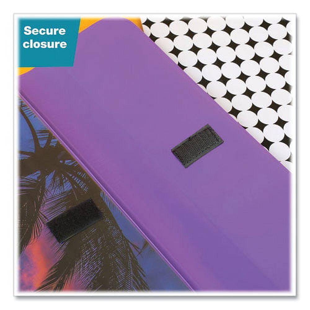 Trapper Keeper 3-Ring Pocket Binder, 1" Capacity, 11.25 x 12.19, Palm Trees | Bundle of 2 Each