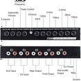 thumbnail image 5 of 2X 7-Band Car Audio Equalizer, Adjustable 7 Bands EQ Amplifier Graphic Equalizer with CD/AUX Input Select Switch,Black, 5 of 10