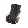 thumbnail image 3 of Alchemy Soft Flannel Fleece Throw Blanket, Night Image Windrose Stars Sun and Crescent Moon with Human Face, Cozy Plush for Indoor and Outdoor Use, 70" x 90", Indigo and Dark Yellow, by Ambesonne, 3 of 5