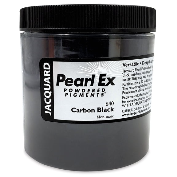 Jaquard Pearl Ex Powdered Pigments 4oz-#640 Carbon Black