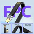 thumbnail image 3 of Cable USB C Corto, Transferencia De Datos De Alta Velocidad Flexible 80 Gbps 240 W Carga Rápida Cable Corto USB C A USB C Compatibilidad Universal Para Teléfono Celular, 3 of 7