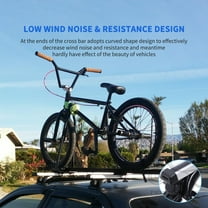 Universal 48" Car Top Roof Rack Cross Bar Luggage Cargo Carrier w/3 Kinds Clamps, Silver Aluminum, 165 lb Loading Capacity