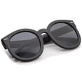 thumbnail image 4 of Womens Retro Oversize Horn Rimmed P3 Round Sunglasses 52mm UV400 Lenses, 4 of 4