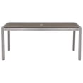 thumbnail image 2 of Pangea Home David 71" Modern Aluminum Patio Dining Table in Gray, 2 of 5