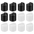 thumbnail image 1 of Uxcell 24/410 PP Tapas de plástico de disco superior, 12Pcs tapas de repuesto duraderas, negro, blanco, 1 of 6