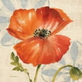 thumbnail image 3 of Gladding, Pamela 20x20 Black Modern Framed Museum Art Print Titled - Watercolor Poppies I, 3 of 5