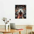 thumbnail image 2 of COMIO Inspirational Wall Art for Office Outer Space Decor Motivational Canvas Print Astronaut Holding Planet Creative Picture Artwork for Bathroom Bedroom Kids Girls Boys Childrens Room, 2 of 4