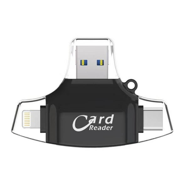 Compatible With Computer And Mobile Phone Card Reader Multi Function Four-in-one Card Reader TF Card Secure Digital Memory Card Camera Reader OTG Card Reader Universal Card Reader