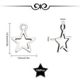 thumbnail image 2 of 1 Box 150Pcs Alloy Star Charms Silver Pentagram Charm Bulk Tibetan Mini Stars Charm for Jewelry Making Charms Supplies DIY Craft Necklace Bracelet Earring Crafting Women Beginners Adults for DIY, 2 of 9