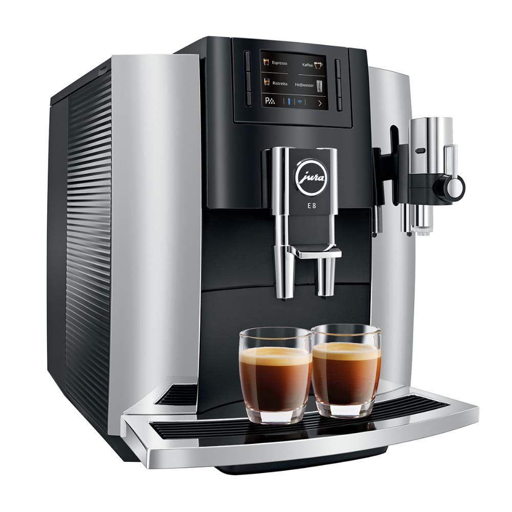 Jura E8 Automatic Coffee Machines 15271, Chrome