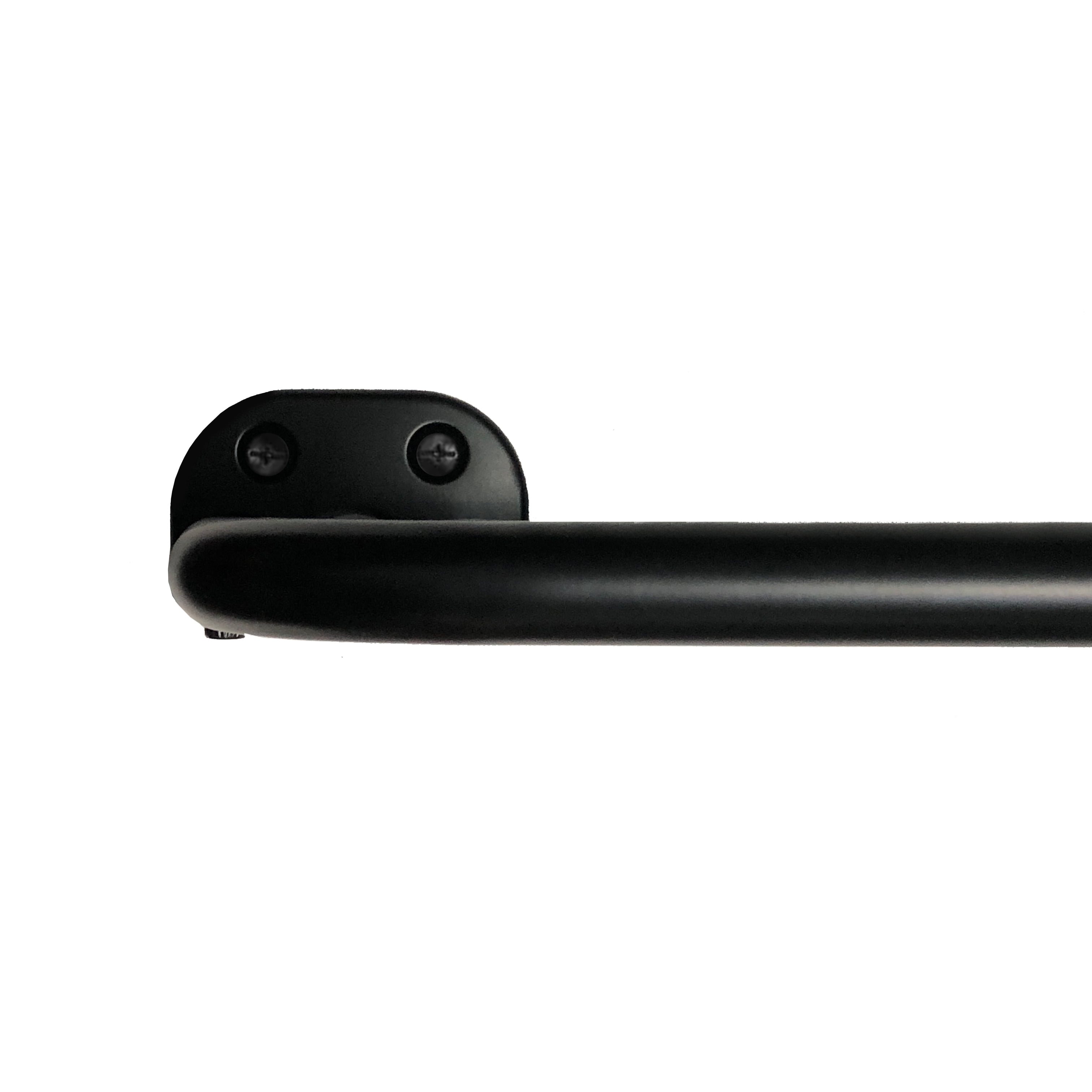 Mainstays 3/4" Wrap Adjustable Double Curtain Rod, 30-84", Black
