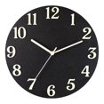 thumbnail image 1 of 12 inch Luminous Wall Clock Hanging Clock for Living Room Office Wood, 1 of 4
