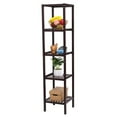 thumbnail image 5 of Ktaxon Bamboo Bathroom Shelf,5-Tier Multifuntional Tower Storage Organizer Rack,Brown, 5 of 7