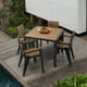 thumbnail image 1 of Comedor Exterior Jardin 4 Puestos Tabaco, 1 of 4