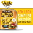 thumbnail image 6 of Nature's Own Butter Buns Hamburger Buns, Non-GMO Hamburger Buns, 8 Count, 6 of 13