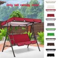 thumbnail image 7 of Clearance!64.56x44.88x5.91in Replacement Canopy and Swing Cushion Cover, Canopy Top Cover and Chair Seat Cover for Swing Patio Garden (Black), 7 of 7