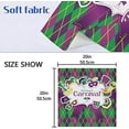 thumbnail image 7 of Coolnut Mardi Gras Cloth Napkins Set of 1, Oversized Washable Reusable Polyester Dinner Table Napkins for Family, Restaurant, Party Decor, 20 x 20 Inch, 7 of 7