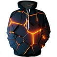 2024 No Rule New Colorful Flame Hoodie 3d Fluorescence Sweatshirt Men