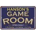 thumbnail image 1 of HANSON'S Blue Game Room Sign Metal 8 x 12 Matte Finish Metal 108120002186, 1 of 1