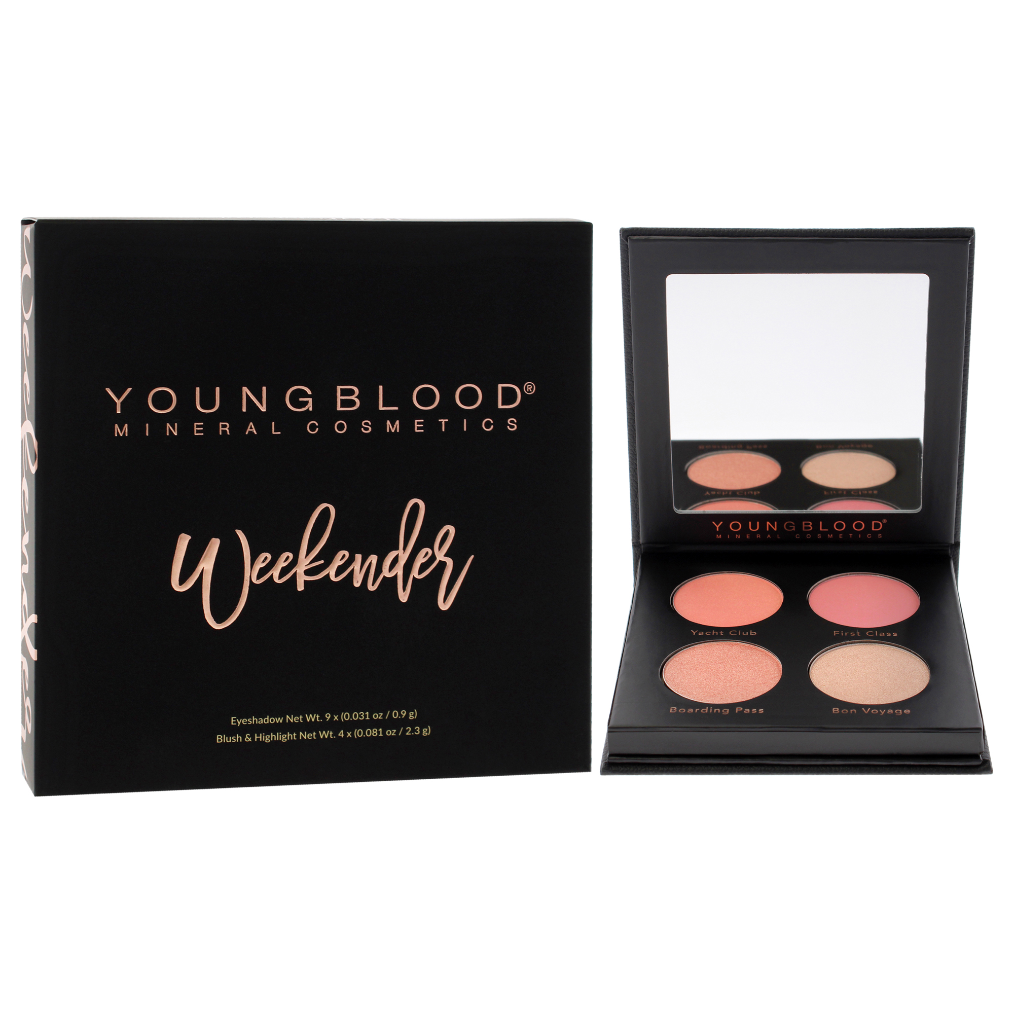 Palette - Weekender by Youngblood for Women - 0.60 oz Makeup
