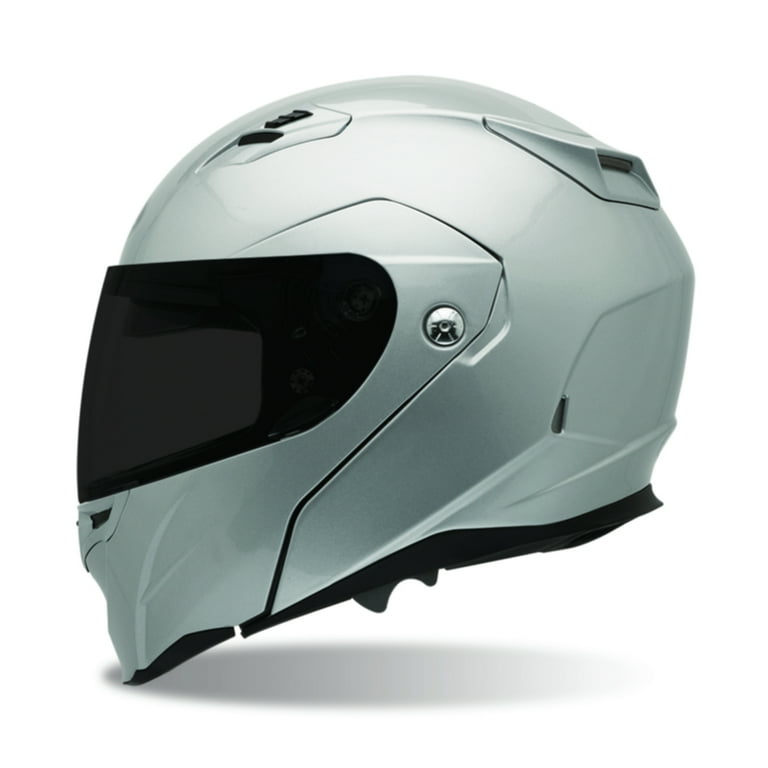 Bell Powersports Revolver EVO Modular Helmet Solid Colors Metallic Silver Md 2033312