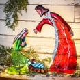 thumbnail image 2 of Evergreen LED Battery Operated Glass and Metal Lighted Nativity Scene, 2 of 5