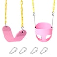 thumbnail image 1 of Juego de columpio para niños pequeños con respaldo alto y cubo completo para trabajo pesado con asie Abanopi Columpios, 1 of 7