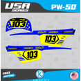 thumbnail image 3 of Kalair GFX Graphics Kit for Yamaha PW50 (All Years) Usa Series, 3 of 5