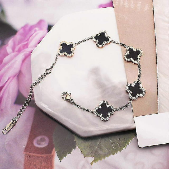Lucky Clover Bracelet 18k Gold Plated Bracelets Jewelry Gift For Women Girls