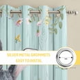 thumbnail image 6 of Easter Kitchen Curtains Window Panels, Farmhouse Spring Rabbit Eggs Flowers Leaf Wood Insulated Window Treatment Curtain, Grommet Curtains for Bedroom/Living Room/Bathroom, 2 Piece 42"Wx54"L, 6 of 8