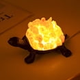 thumbnail image 5 of 1PC Natural Crystal Amethyst Cluster Turtle Statue Original Gem Citrine Rough Raw Stone Crystal Decorative Night (Citrine), 5 of 6