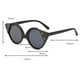 thumbnail image 5 of Gafas de sol polarizadas redondas retro para mujer, protección UV400, estilo ojo de gato, color negro., 5 of 9