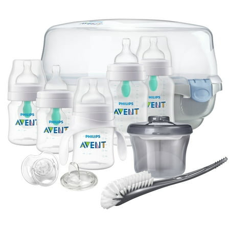 Philips Avent Anti-colic Baby Bottle with AirFree Vent Baby Gift Set Essentials, SCD398/02