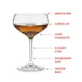 thumbnail image 3 of Spiegelau Coupette Glass, Set of 4 Cocktail Coupes, European Lead-Free Crystal, Holds 8.3 oz, 3 of 10