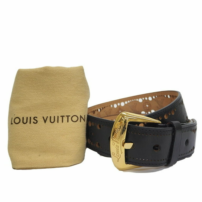 Authenticated used Louis Vuitton M9679 Saint Tulle Phoenix 40mm Belt Nomad Monogram Punching Black Waist 85, Women's, Size: Width: 4cm / 1.57