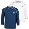 thumbnail image 2 of iXtreme Boys Rash Guard - 2 Pack Quick Dry UPF 50+ Sun Protection Swim Shirt for Boys (4-18), 2 of 7