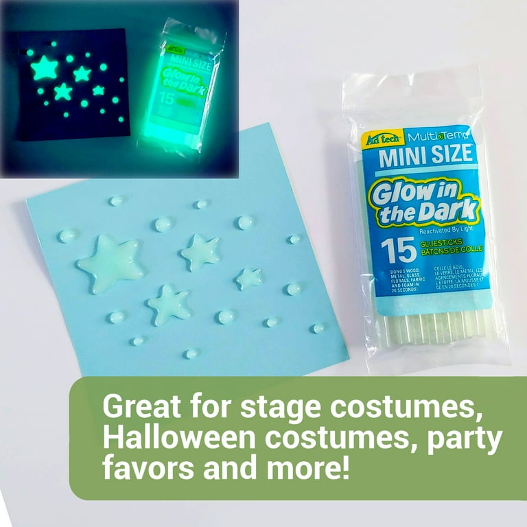 Ad Tech Multi-Temp Glow-In-The-Dark Mini Glue Sticks 15/Pkg-.28X4