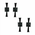 thumbnail image 3 of Renovators Supply Manufacturing Black Shutter Dogs 5 3/4 In. Propeller Shaped Wrought Iron Shutter Dogs With Mounting Hardware Pack Of 12, 3 of 4