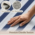 thumbnail image 6 of ODIKA Striped Traditional Navy Ticking Stripes Featuring Bold Bands for Bedroom, Nursery, RV, Pet Friendly & Kids Safe Bedside, 6 of 7