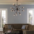 thumbnail image 4 of Modern Urban Contemporary Stainless Steel Chandelier Light, Silver Steel, 4 of 4