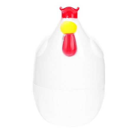 

Creative Chicken Shaped Microwave Egg Steamer Steamed Egg Container (White)