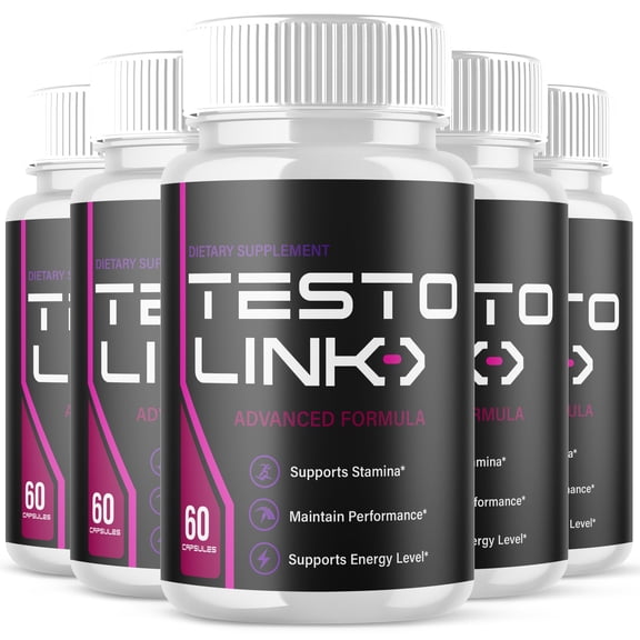 Testo Link Advanced Formula Pills All Natural Vitamin Supplement TestoLink 300 Capsules