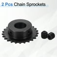 thumbnail image 3 of 2Pack #25 Chain Roller Sprocket 17mm Bore 1/4" Pitch 25 Tooth with Set Screws, 3 of 6