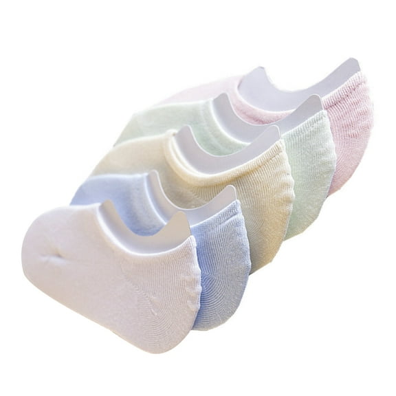 PAMINGONO 12 Pairs Toeless Socks for Women Invisible Non Slip Sweat Absorbing Breathable Odor Free Assorted Color