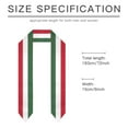 thumbnail image 6 of Graduation Sash Hungary Flag scarf Shawl Stole Sapphire Blue with Star Stripe Bachelor Gown Accessory Ribbon 180*14cm, 6 of 7