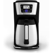 BLACK+DECKER 12-Cup Thermal Coffee Maker, Keep Coffee Hot with Insulated Stainless Steel Carafe, Digital Controls, Easy to Clean.