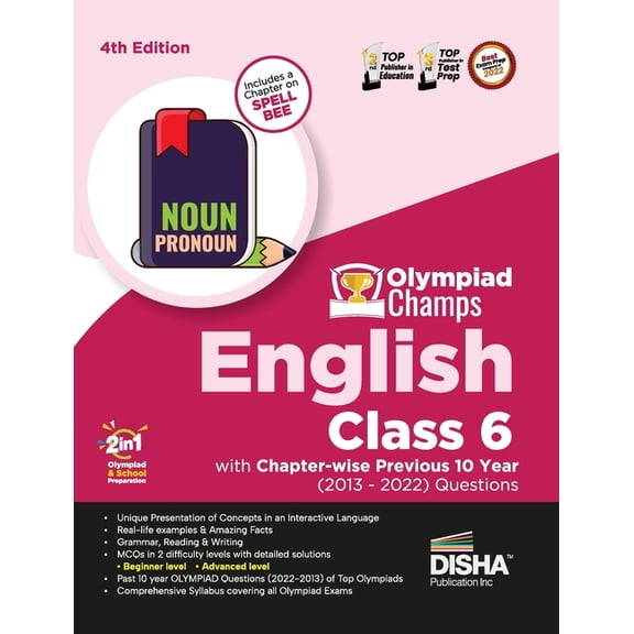 Olympiad Champs English Class 6 with Chapter-wise Previous 10 Year (2013 - 2022) Questions 4th Edition Complete Prep Gui, (Paperback)